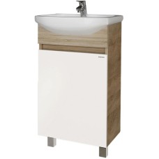 Комплект мебели дуб сонома/белый глянец 46 см Grossman Поло 104501 + 306 + 204701