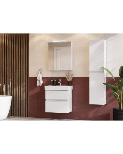 Комплект мебели белый глянец 60 см Roca Oleta A857639806 + 3274C400Y + A857646806