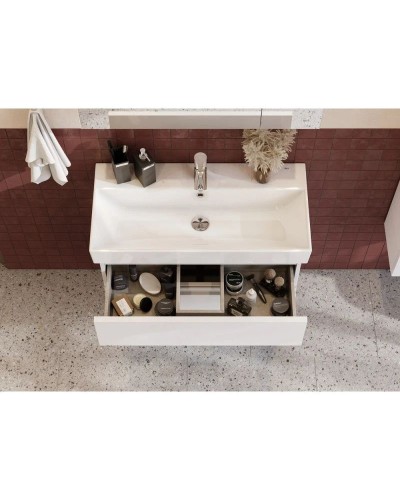 Комплект мебели белый глянец 80 см Roca Oleta A857640806 + 3274C500Y + A857647806