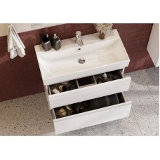 Комплект мебели белый глянец 80 см Roca Oleta A857640806 + 3274C500Y + A857647806