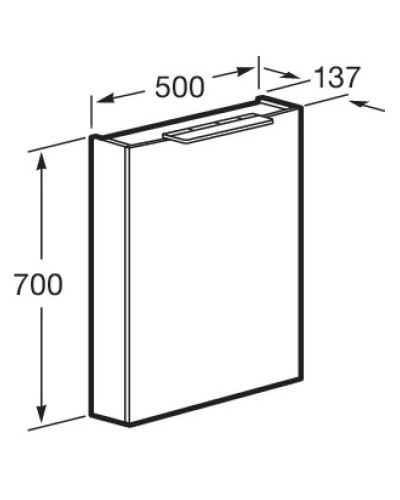 Комплект мебели капучино 50 см Roca Oleta A857638515 + 3274C300Y + A8576445155
