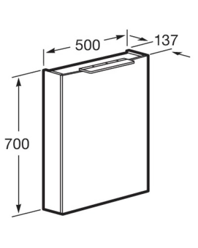 Комплект мебели белый глянец 50 см Roca Oleta A857638806 + 3274C300Y + A857643806