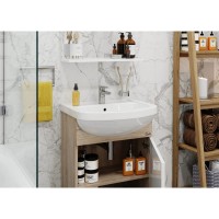 Комплект мебели дуб сонома/белый глянец 56,5 см Onika Эко 105204