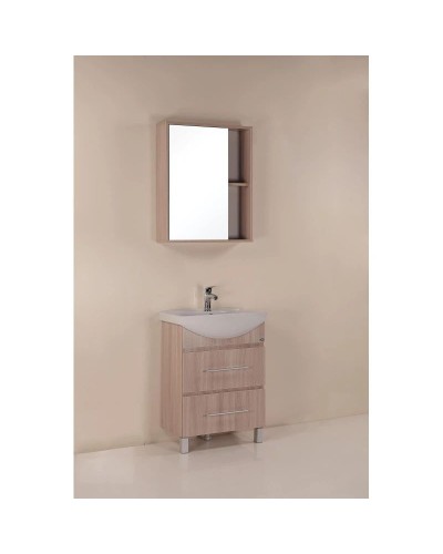 Комплект мебели ясень шимо светлый 61,5 см Onika Дельта 106090 + 1.3120.3.S00.11B.0 + 206060