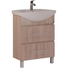 Комплект мебели ясень шимо светлый 61,5 см Onika Дельта 106090 + 1.3120.3.S00.11B.0 + 206060