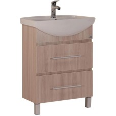 Комплект мебели ясень шимо светлый 61,5 см Onika Дельта 106090 + 1.3120.3.S00.11B.0 + 206060