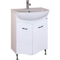 Комплект мебели белый глянец 61,5 см Onika Лайн 106043 + 4620008192772 + 205819