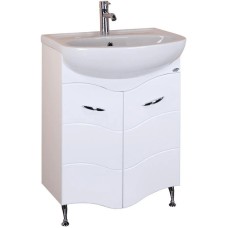 Комплект мебели белый глянец 61,5 см Onika Лайн 106043 + 4620008192772 + 205820