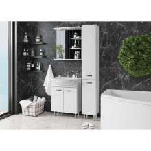 Комплект мебели белый глянец 62 см Onika Коралл 106042 + UM-ERI60/1 + 206001