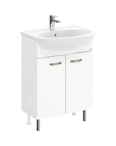 Комплект мебели белый глянец 62 см Onika Коралл 106042 + UM-ERI60/1 + 206001