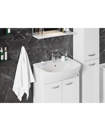 Комплект мебели белый глянец 62 см Onika Коралл 106042 + UM-ERI60/1 + 206001