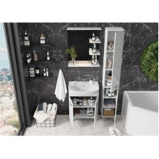 Комплект мебели белый глянец 62 см Onika Коралл 106042 + UM-ERI60/1 + 206001