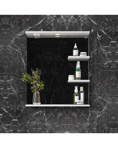 Комплект мебели белый глянец 62 см Onika Коралл 106042 + UM-ERI60/1 + 206001