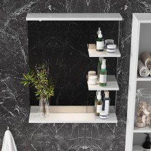 Комплект мебели белый глянец 62 см Onika Коралл 106042 + UM-ERI60/1 + 206001