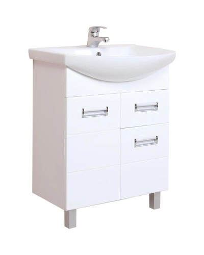 Комплект мебели белый глянец 61 см Onika Балтика 106041 + 1WH110246 + 205815