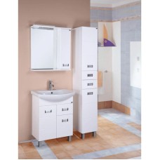 Комплект мебели белый глянец 61 см Onika Балтика 106041 + 1WH110246 + 205816