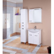 Комплект мебели белый глянец 61 см Onika Балтика 106040 + 1WH110246 + 205815