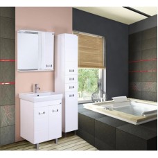 Комплект мебели белый глянец 60 см Onika Балтика 106035 + 1WH302082 + 205816