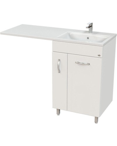 Комплект мебели белый глянец 120 см Onika Нави 106021 + 612002 + 205513