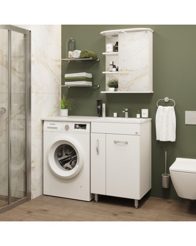 Комплект мебели белый глянец 120 см Onika Нави 106021 + 612002 + 205513