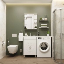 Комплект мебели белый глянец 120 см Onika Космос 106019 + 612001 + 205531