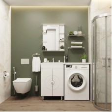 Комплект мебели белый глянец 120 см Onika Космос 106019 + 612001 + 205531