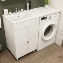 Комплект мебели белый глянец 120 см Onika Космос 106019 + 612001 + 205531