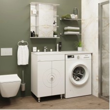 Комплект мебели белый глянец 120 см Onika Космос 106019 + 612001 + 205531