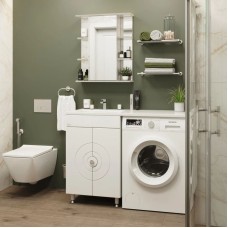 Комплект мебели белый глянец 120 см Onika Космос 106019 + 612001 + 205531