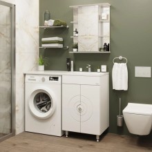 Комплект мебели белый глянец 120 см Onika Космос 106019 + 612002 + 205531