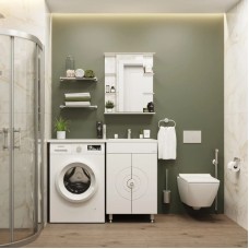 Комплект мебели белый глянец 120 см Onika Космос 106019 + 612002 + 205531