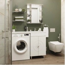 Комплект мебели белый глянец 120 см Onika Космос 106019 + 612002 + 205531