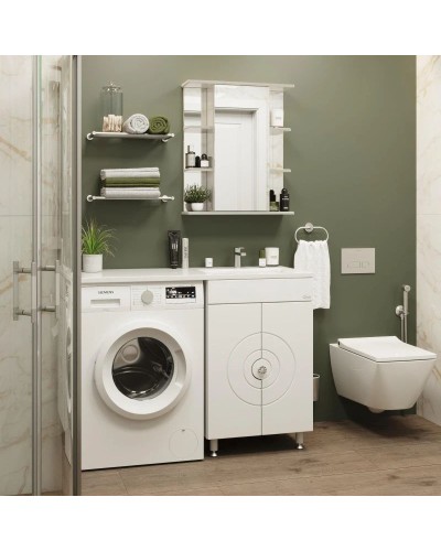 Комплект мебели белый глянец 120 см Onika Космос 106019 + 612002 + 205531