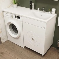 Комплект мебели белый глянец 120 см Onika Космос 106019 + 612002 + 205531