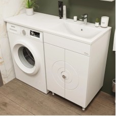 Комплект мебели белый глянец 120 см Onika Космос 106019 + 612002 + 205531