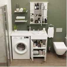 Комплект мебели белый глянец 120 см Onika Космос 106019 + 612002 + 205531