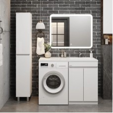 Комплект мебели белый глянец 120 см Onika Милтон Нова 105802 + FC-00001870 + 210018