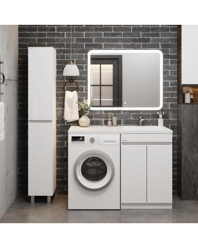 Комплект мебели белый глянец 120 см Onika Милтон Нова 105802 + FC-00001870 + 210018