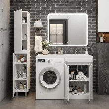 Комплект мебели белый глянец 120 см Onika Милтон Нова 105802 + FC-00001870 + 210018