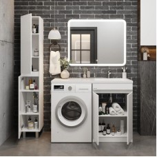 Комплект мебели белый глянец 120 см Onika Милтон Нова 105802 + FC-00001870 + 210018