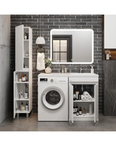 Комплект мебели белый глянец 120 см Onika Милтон Нова 105802 + FC-00001870 + 210018