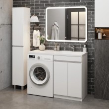 Комплект мебели белый глянец 120 см Onika Милтон Нова 105802 + FC-00001870 + 210018