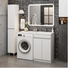 Комплект мебели белый глянец 120 см Onika Милтон Нова 105802 + FC-00001870 + 210018