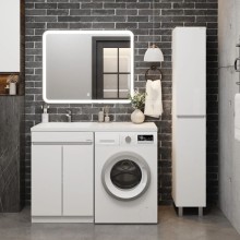 Комплект мебели белый глянец 120 см Onika Милтон Нова 105802 + FC-00001871 + 210018