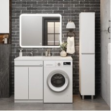 Комплект мебели белый глянец 120 см Onika Милтон Нова 105802 + FC-00001871 + 210018