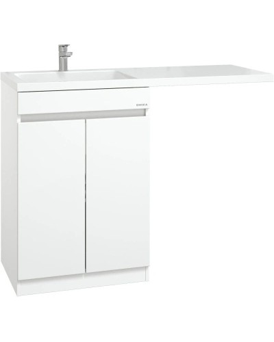 Комплект мебели белый глянец 120 см Onika Милтон Нова 105802 + FC-00001871 + 210018