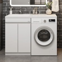 Комплект мебели белый глянец 120 см Onika Милтон Нова 105802 + FC-00001871 + 210018