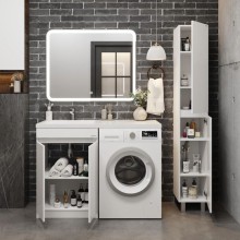 Комплект мебели белый глянец 120 см Onika Милтон Нова 105802 + FC-00001871 + 210018