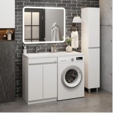 Комплект мебели белый глянец 120 см Onika Милтон Нова 105802 + FC-00001871 + 210018