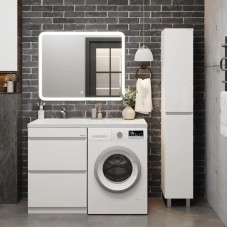 Комплект мебели белый глянец 120 см Onika Милтон 105801 + FC-00001871 + 210018